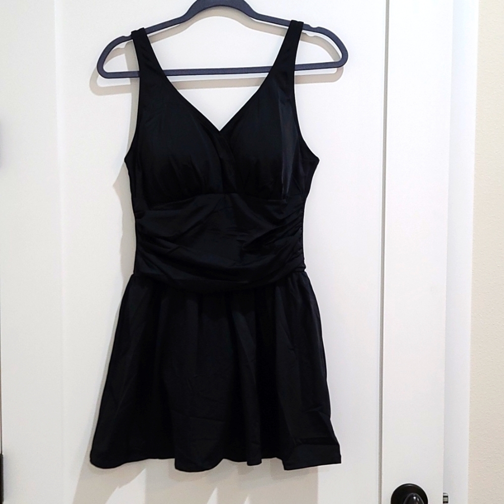 d&co Black swim dress